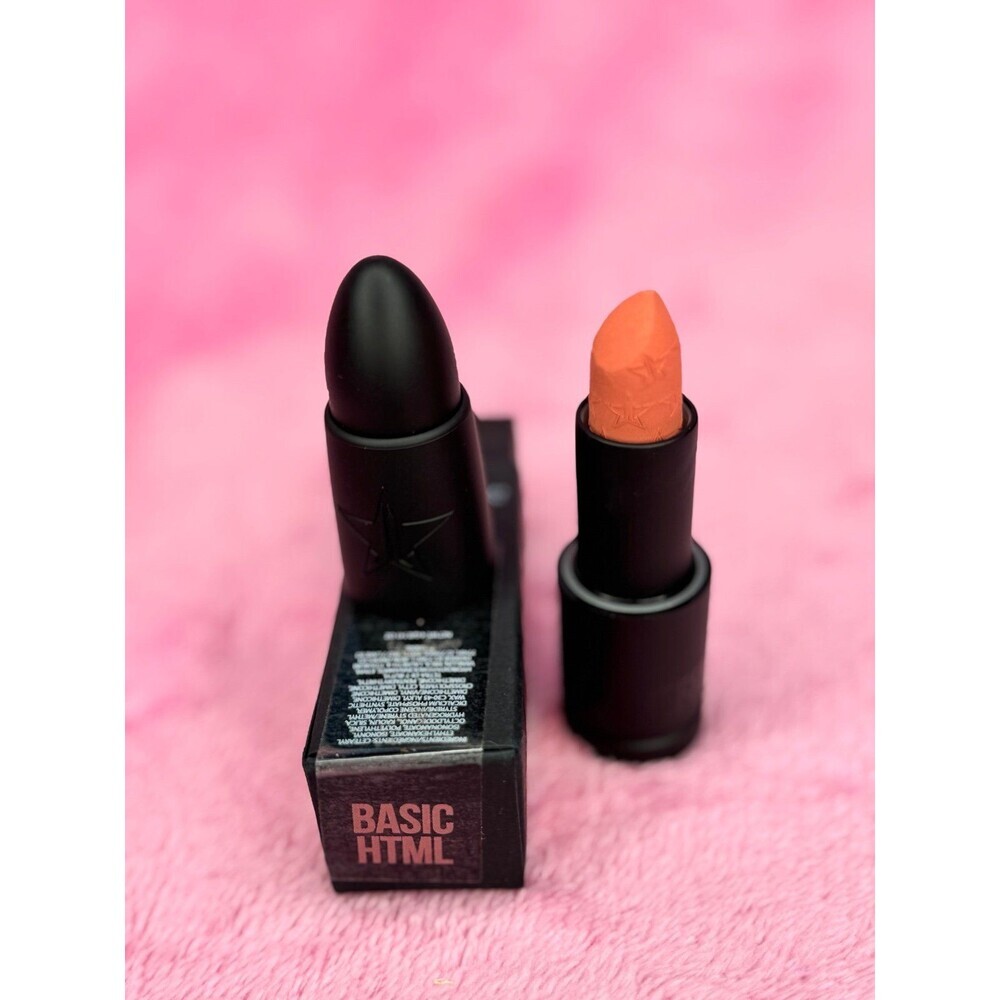SOLD !!New! Basic HTML Jeffree Star Velvet Trap Lipstick Rare NWT NIB Peach Nude - Picture 7 of 7